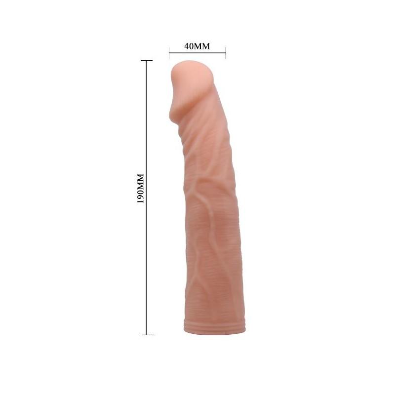 Strap-on elastyczne dildo realistyczny penis 19 cm